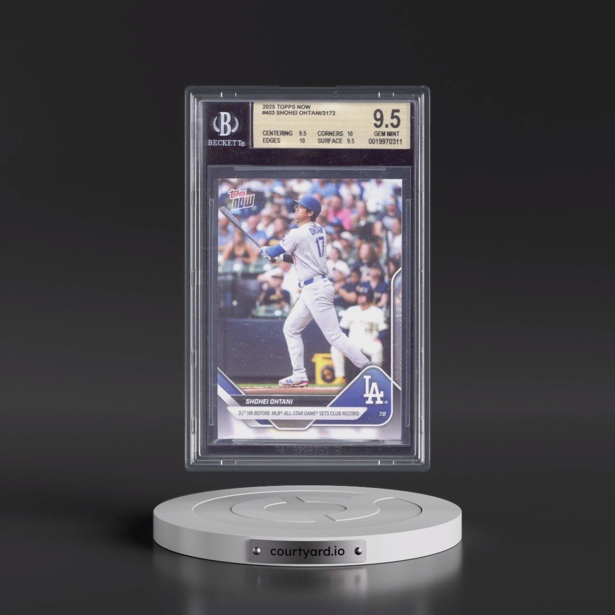 2025 Topps Now #403 Shohei Ohtani (BGS 9.5 GEM MINT)