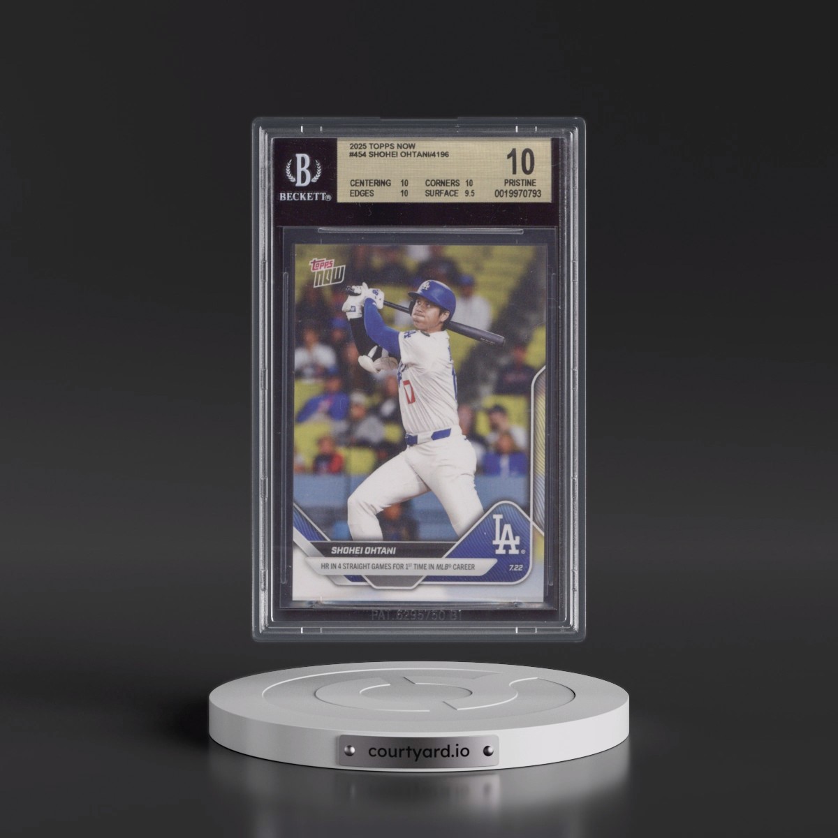 2025 Topps Now #454 Shohei Ohtani (BGS 10 PRISTINE)