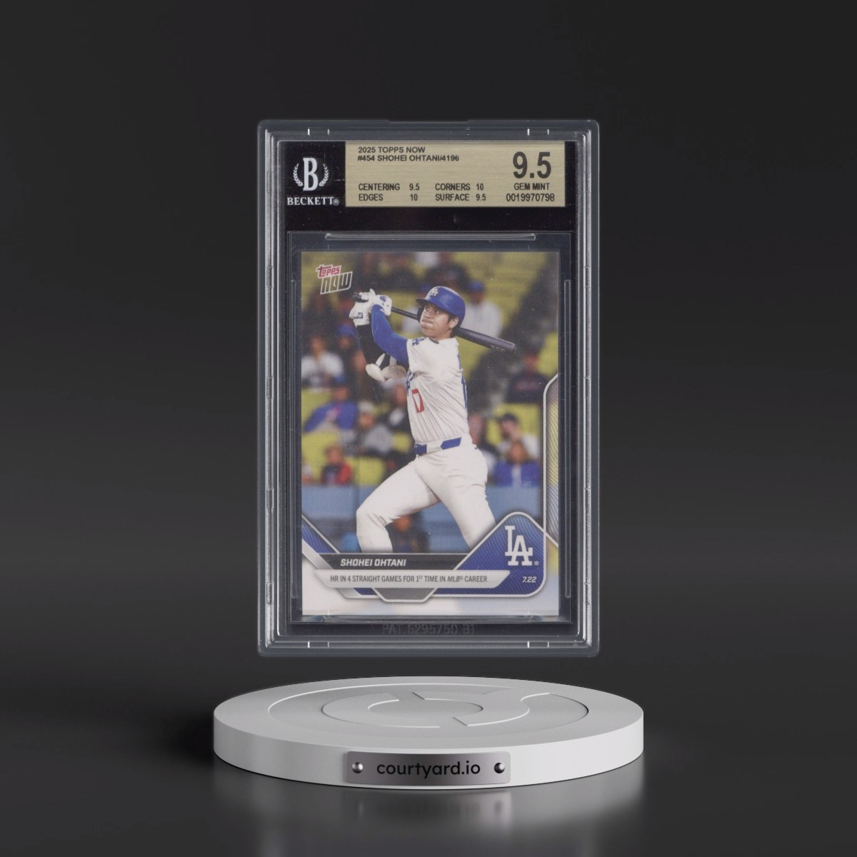 2025 Topps Now #454 Shohei Ohtani (BGS 9.5 GEM MINT)
