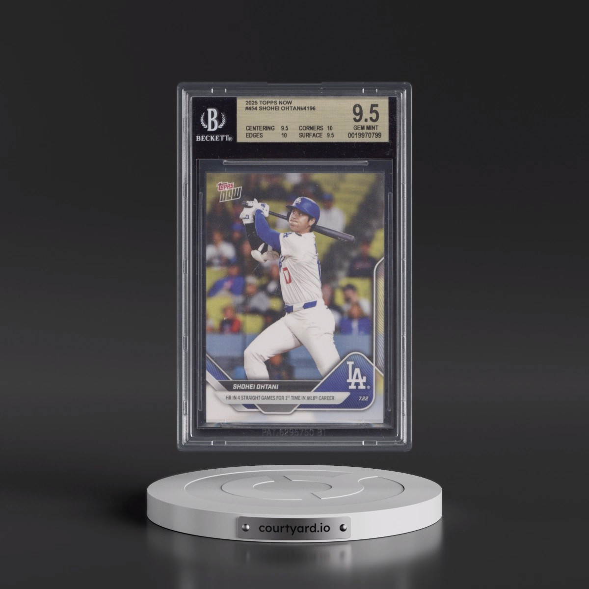 2025 Topps Now #454 Shohei Ohtani (BGS 9.5 GEM MINT)