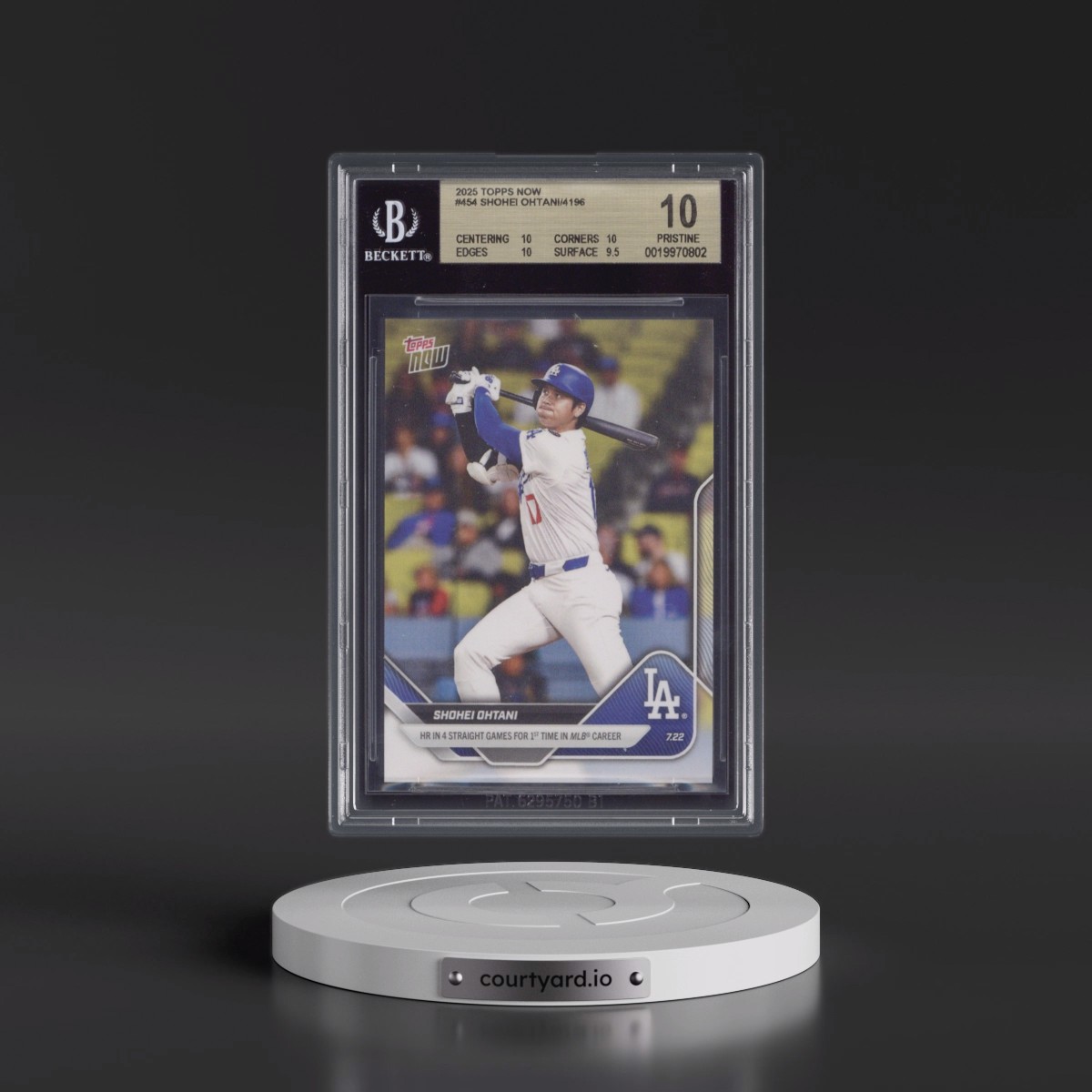 2025 Topps Now #454 Shohei Ohtani (BGS 10 PRISTINE)