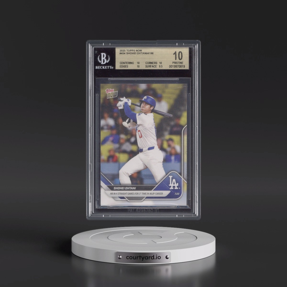 2025 Topps Now #454 Shohei Ohtani (BGS 10 PRISTINE)