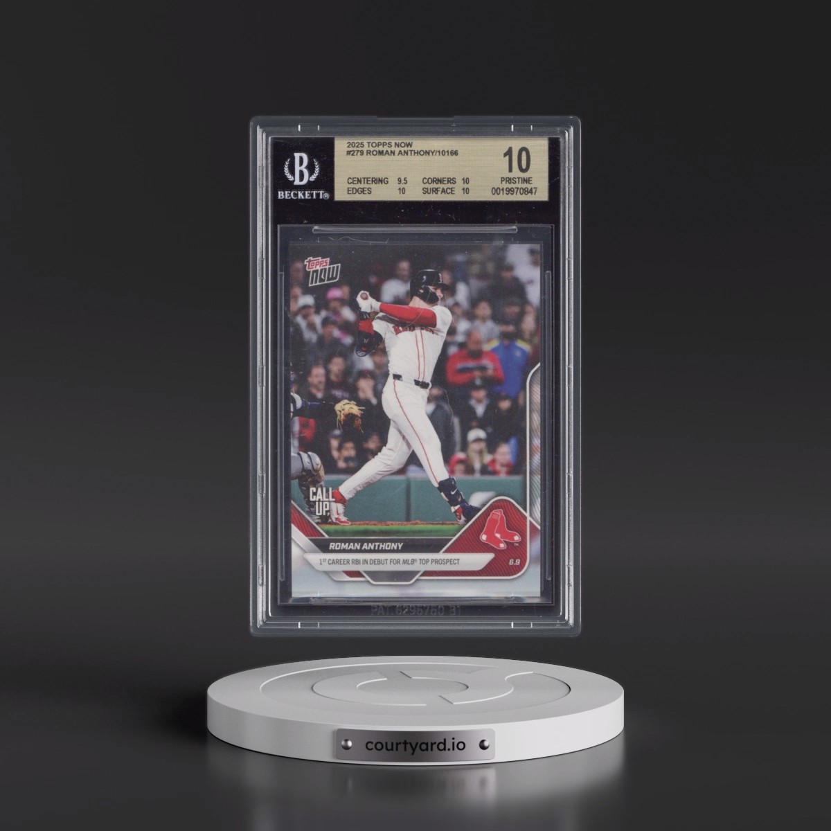2025 Topps Now #279 Roman Anthony (BGS 10 PRISTINE)