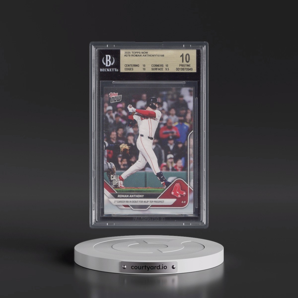 2025 Topps Now #279 Roman Anthony (BGS 10 PRISTINE)