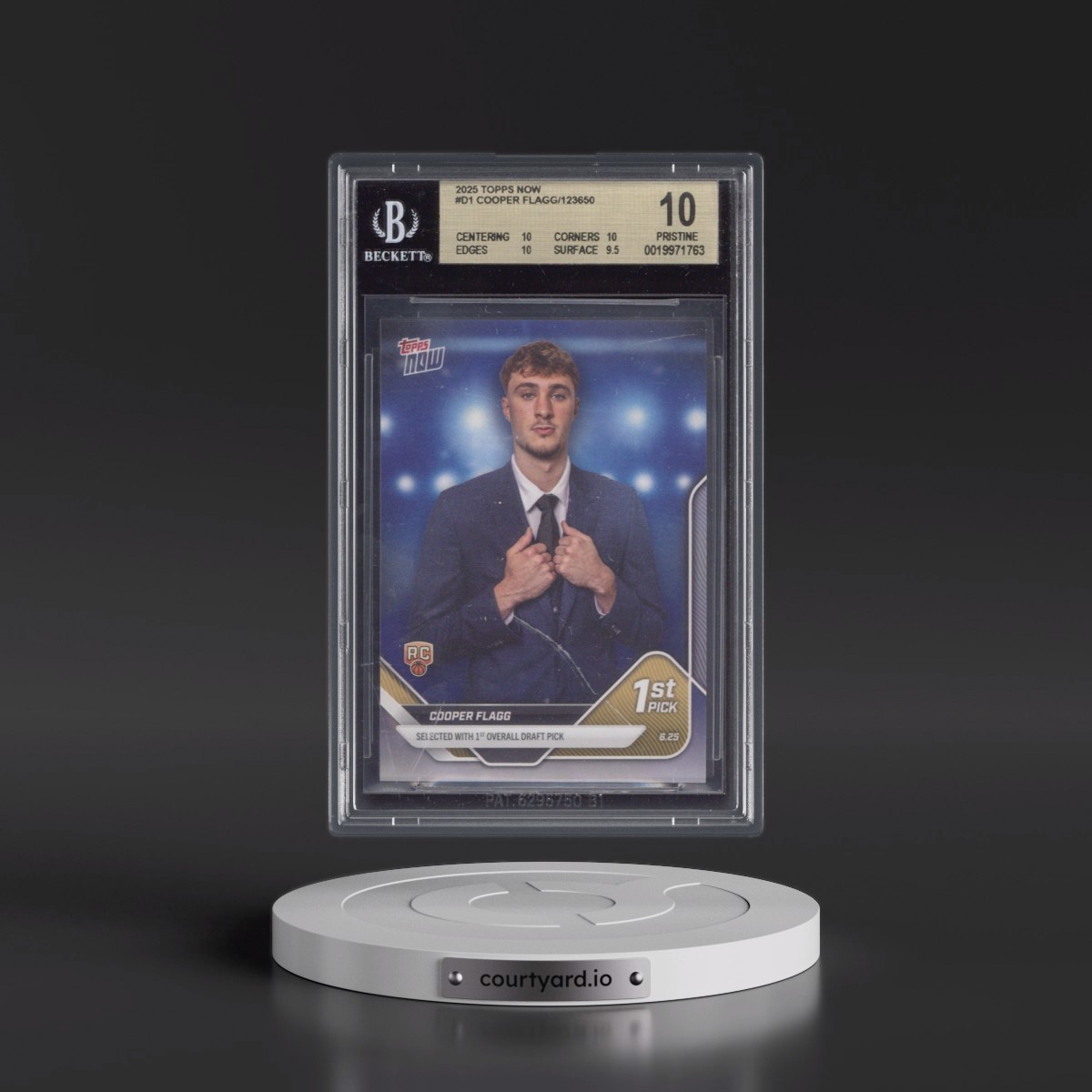 2025 Topps Now Draft #D1 Cooper Flagg (BGS 10 PRISTINE)