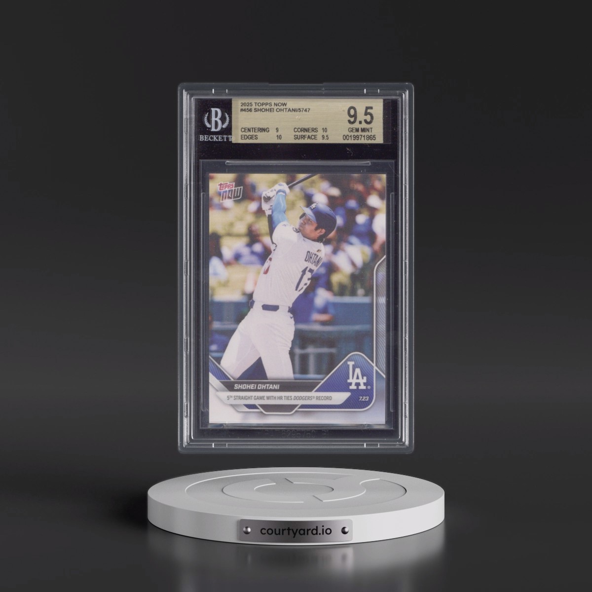 2025 Topps Now #456 Shohei Ohtani (BGS 9.5 GEM MINT)