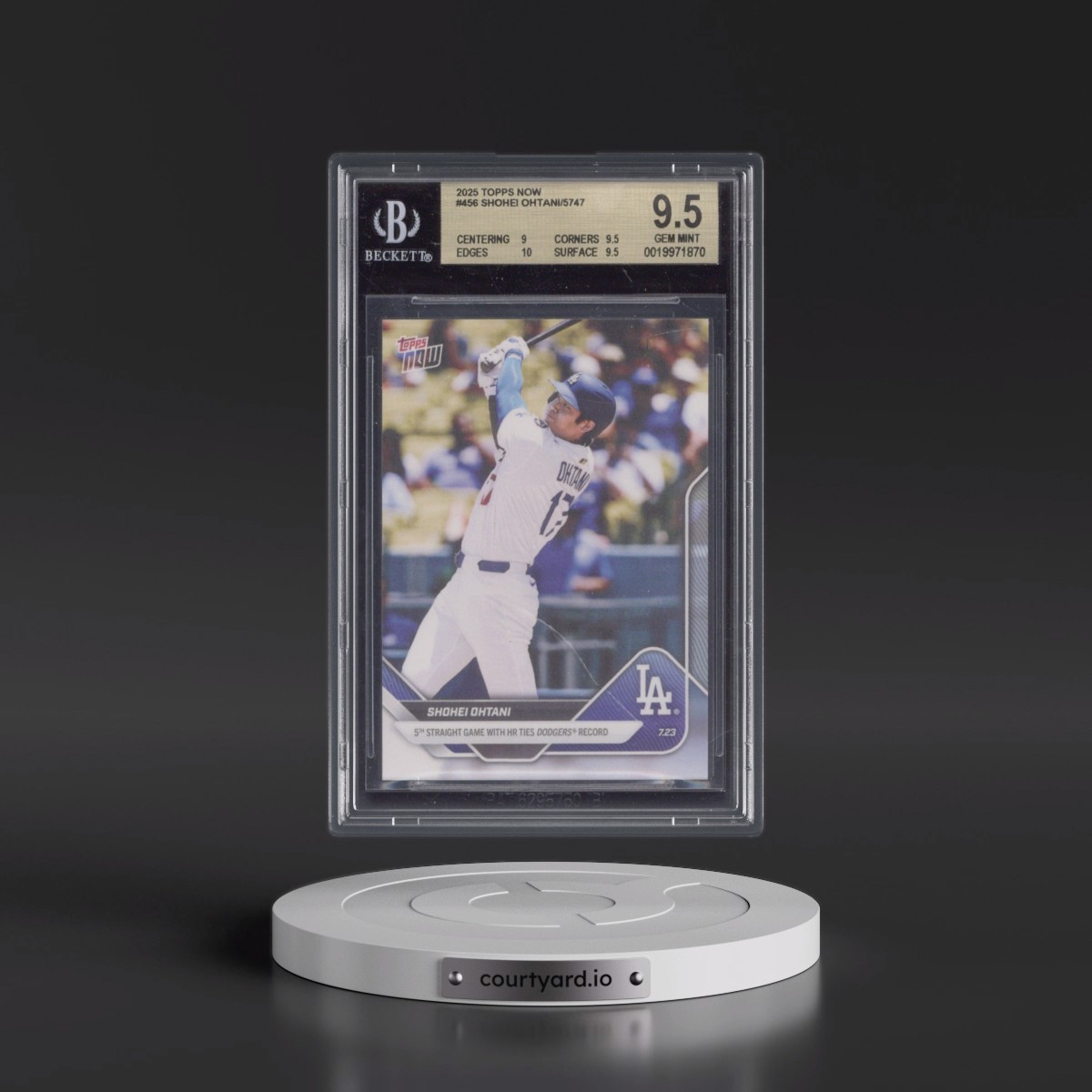 2025 Topps Now #456 Shohei Ohtani (BGS 9.5 GEM MINT)