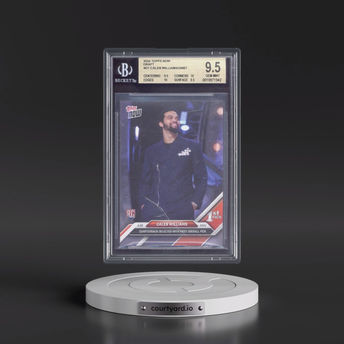 2024 Topps Now #D1 Caleb Williams (BGS 9.5 GEM MINT)