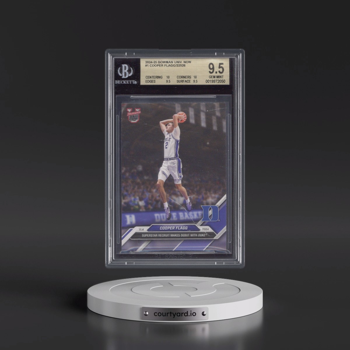 2024 Bowman U Now #1 Cooper Flagg (BGS 9.5 GEM MINT)