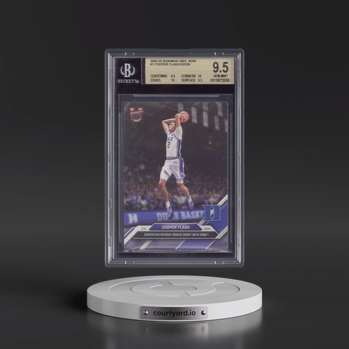 2024 Bowman U Now #1 Cooper Flagg (BGS 9.5 GEM MINT)