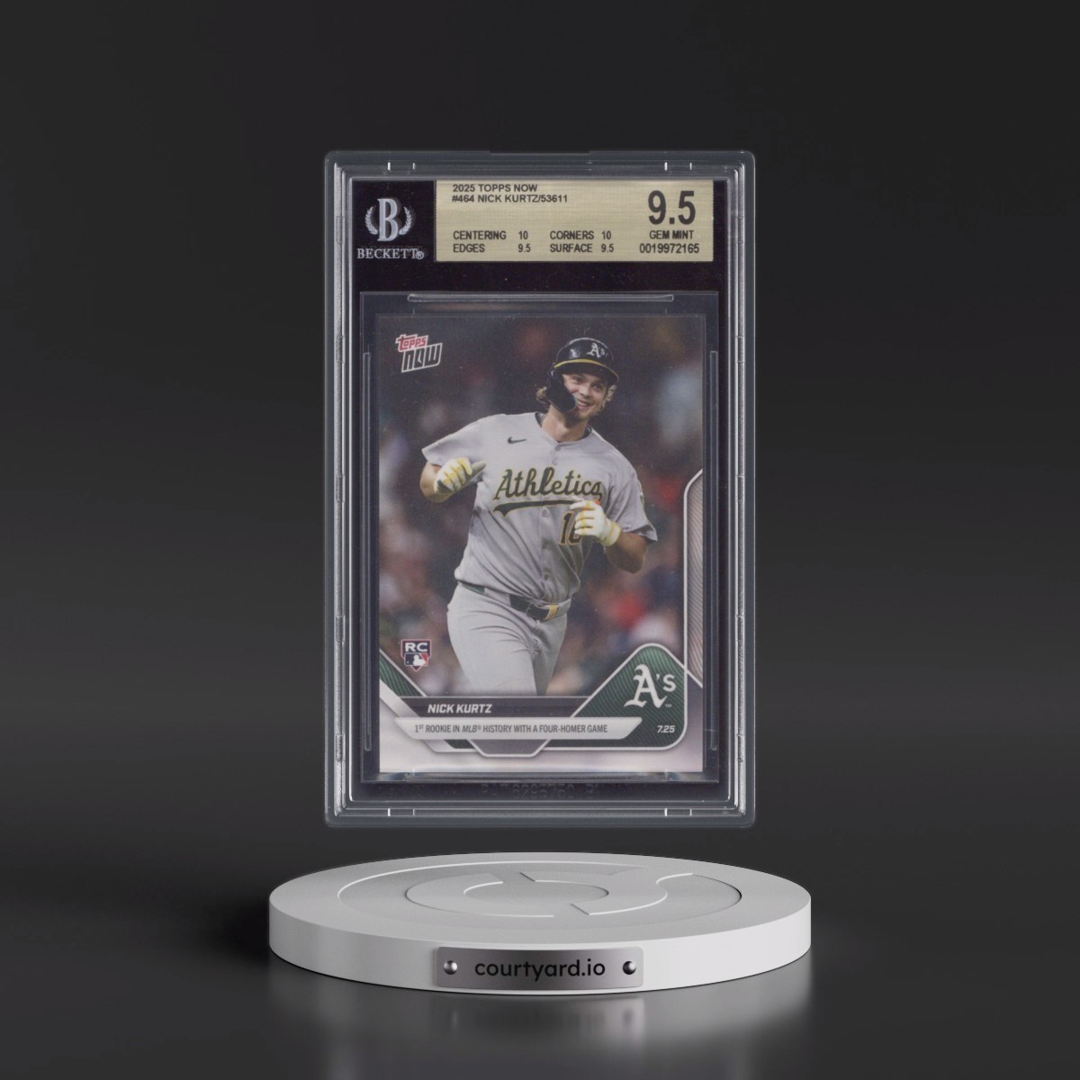 2025 Topps Now #464 Nick Kurtz (BGS 9.5 GEM MINT)