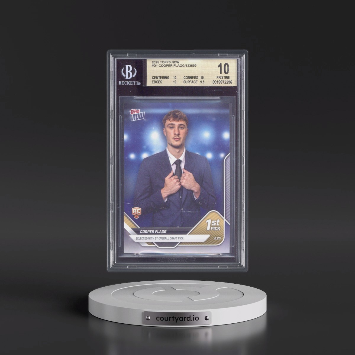 2025 Topps Now Draft #D1 Cooper Flagg (BGS 10 PRISTINE)
