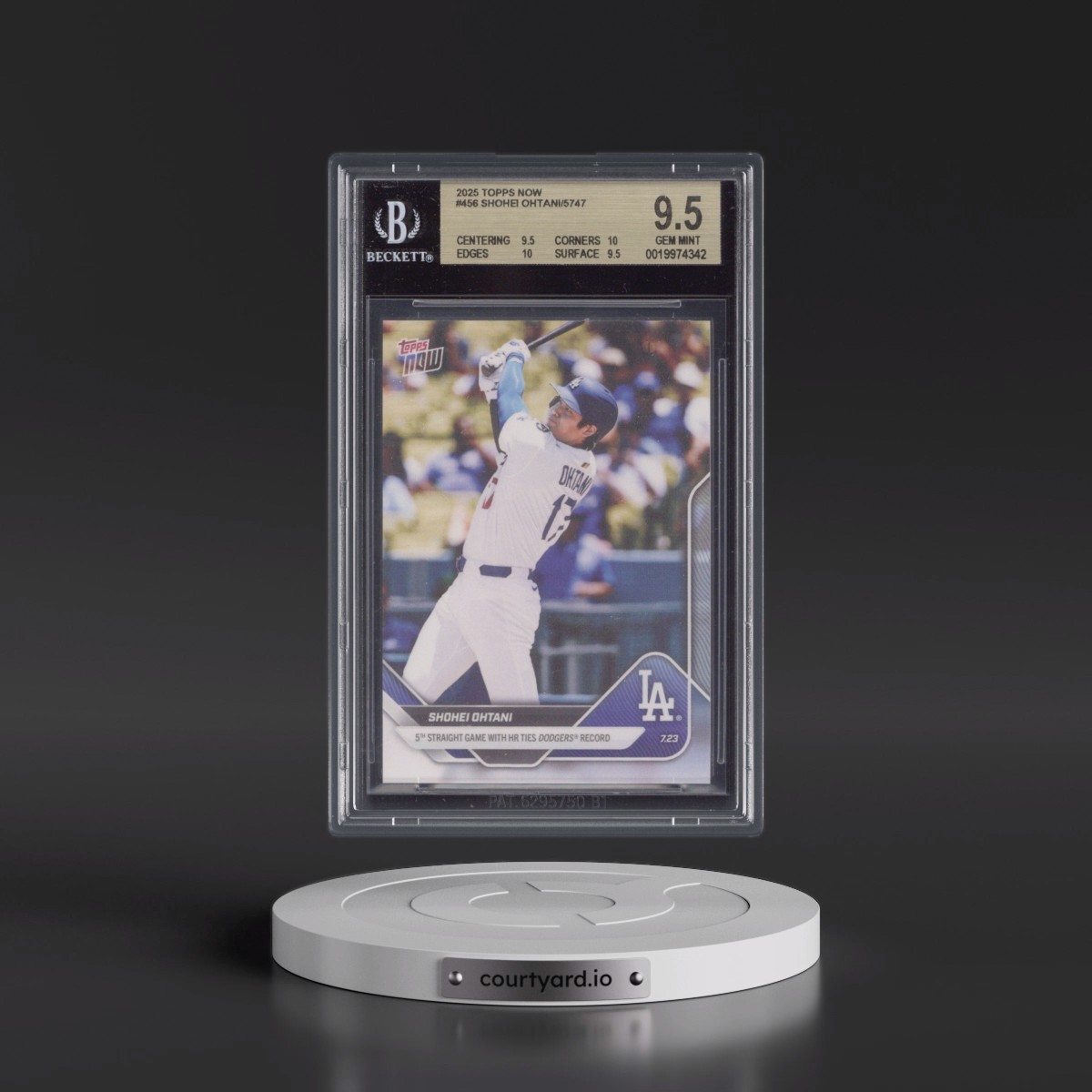 2025 Topps Now #456 Shohei Ohtani (BGS 9.5 GEM MINT)