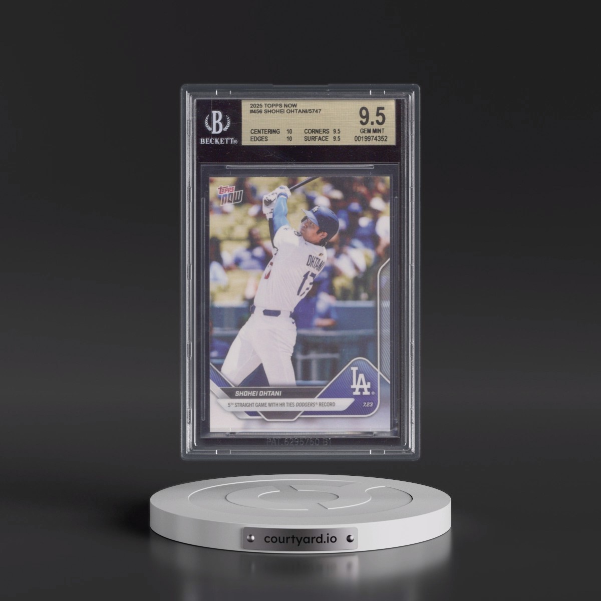 2025 Topps Now #456 Shohei Ohtani (BGS 9.5 GEM MINT)