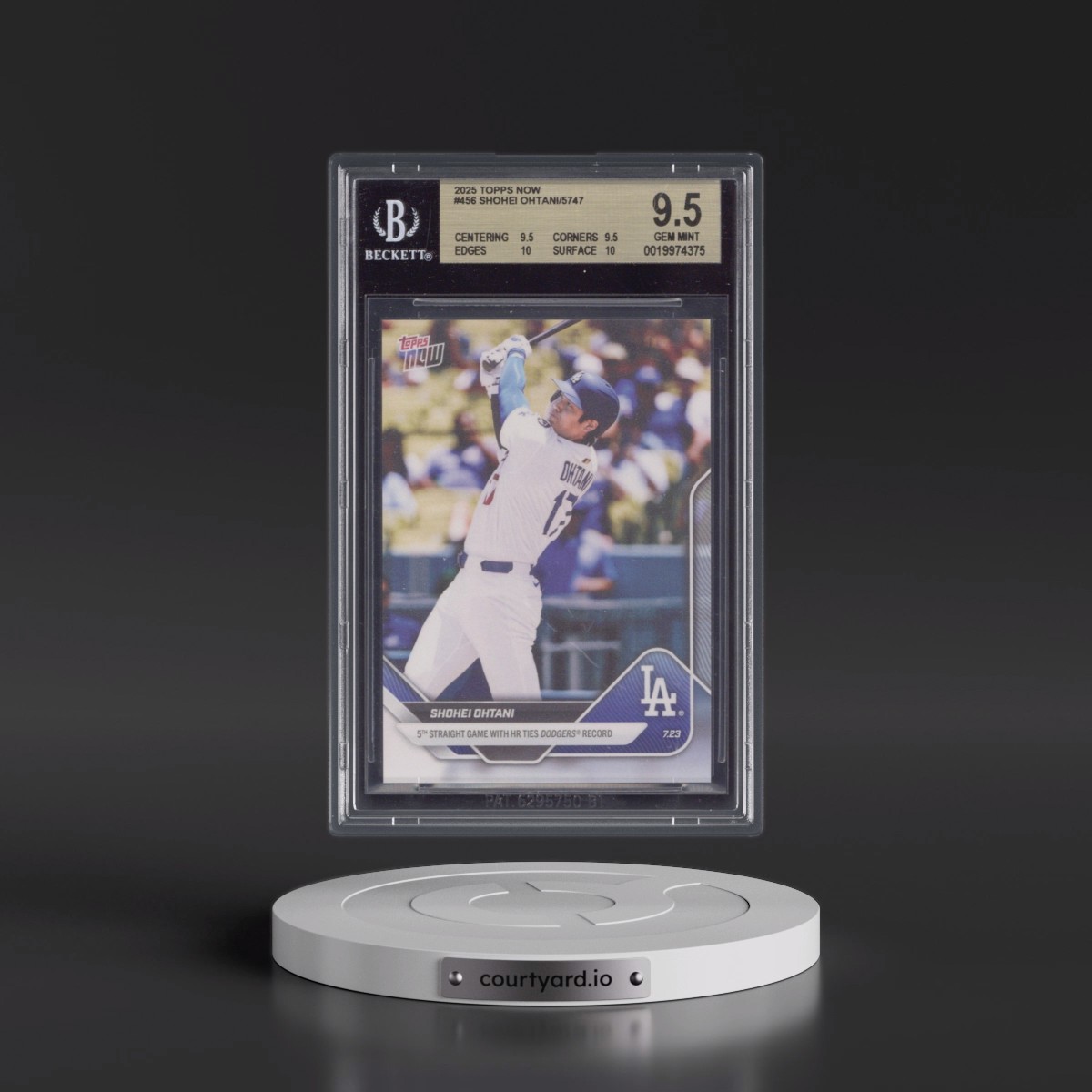2025 Topps Now #456 Shohei Ohtani (BGS 9.5 GEM MINT)