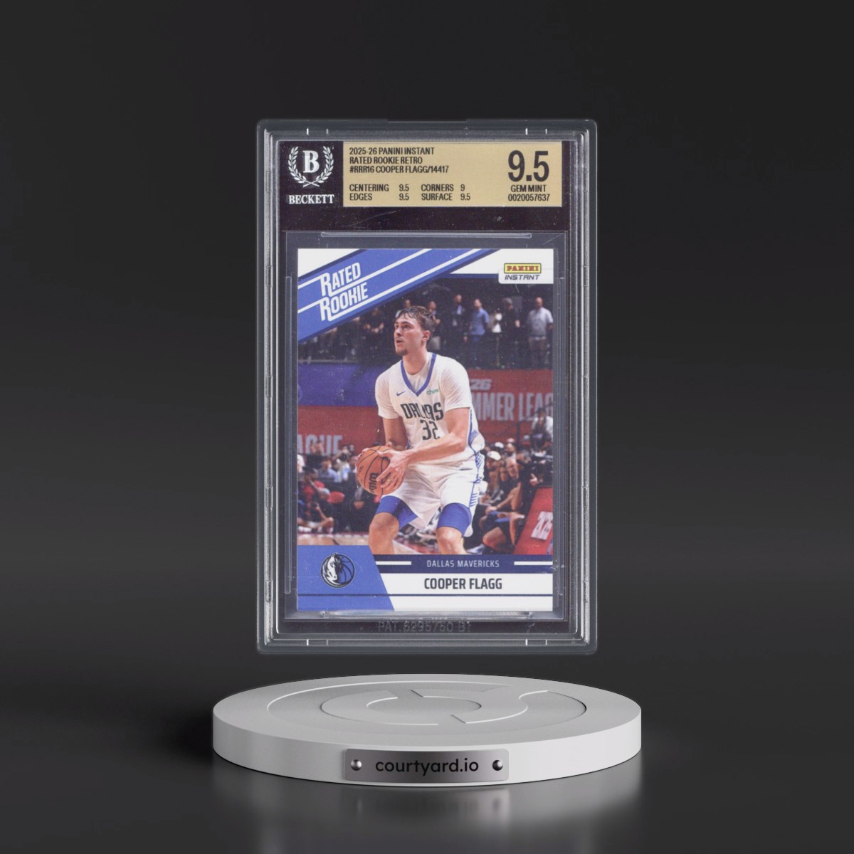 2025 Panini Instant Rated Rookie Retro #RRR16 Cooper Flagg/14417* (BGS 9.5 GEM MINT)