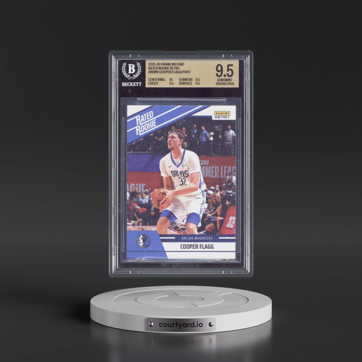 2025 Panini Instant Rated Rookie Retro #RRR16 Cooper Flagg/14417* (BGS 9.5 GEM MINT)