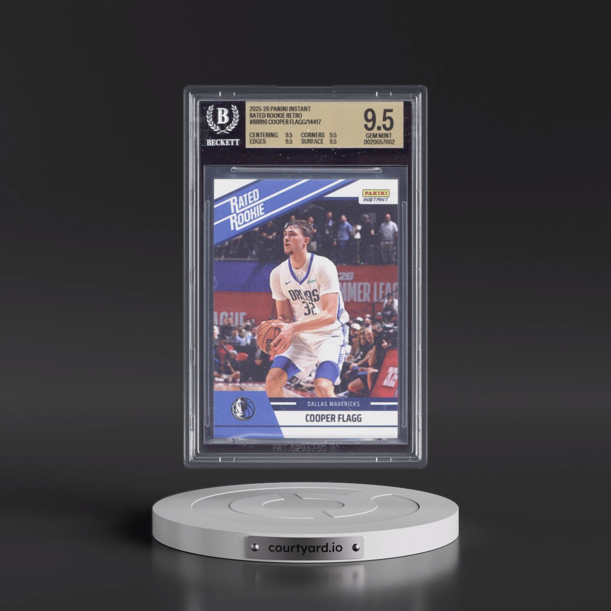 2025 Panini Instant Rated Rookie Retro #RRR16 Cooper Flagg/14417* (BGS 9.5 GEM MINT)