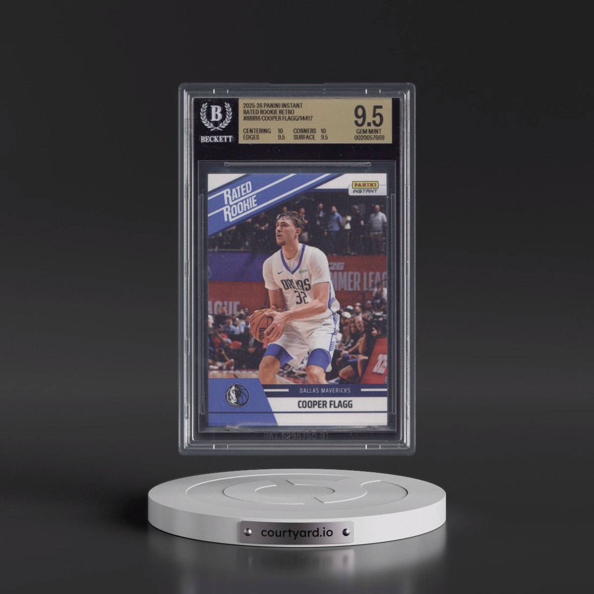 2025 Panini Instant Rated Rookie Retro #RRR16 Cooper Flagg/14417* (BGS 9.5 GEM MINT)