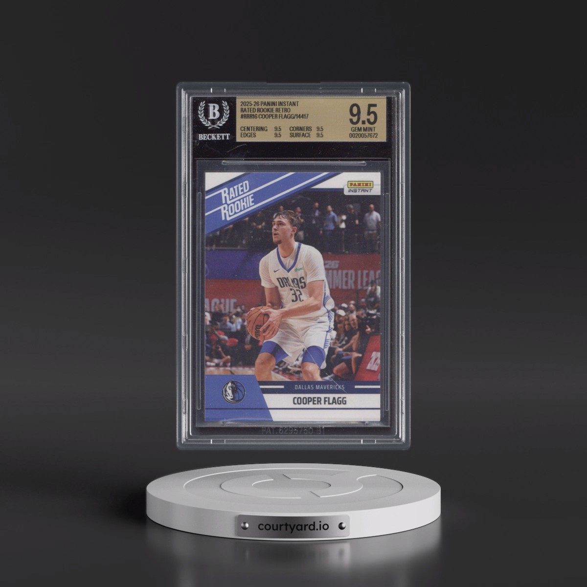 2025 Panini Instant Rated Rookie Retro #RRR16 Cooper Flagg/14417* (BGS 9.5 GEM MINT)