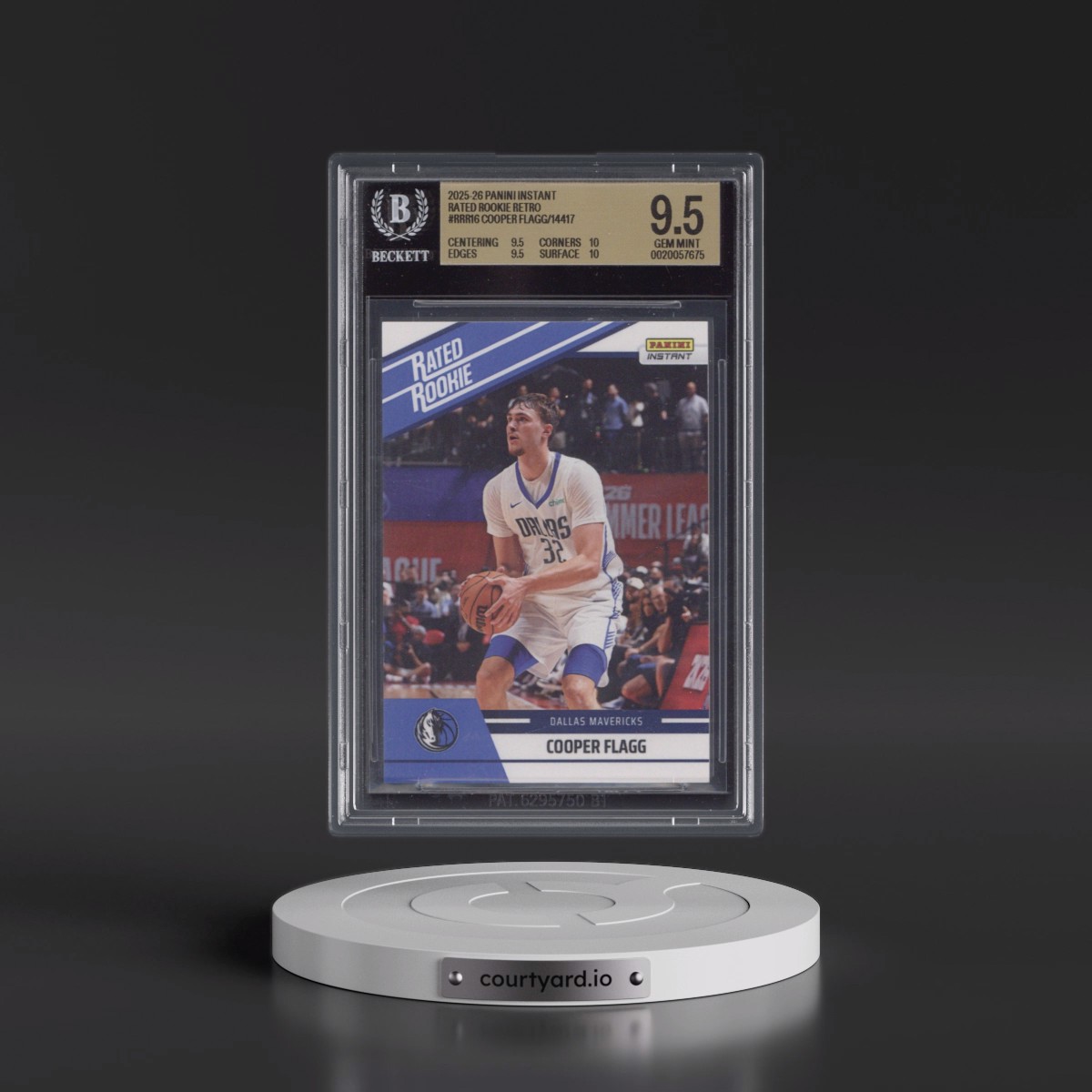 2025 Panini Instant Rated Rookie Retro #RRR16 Cooper Flagg/14417* (BGS 9.5 GEM MINT)