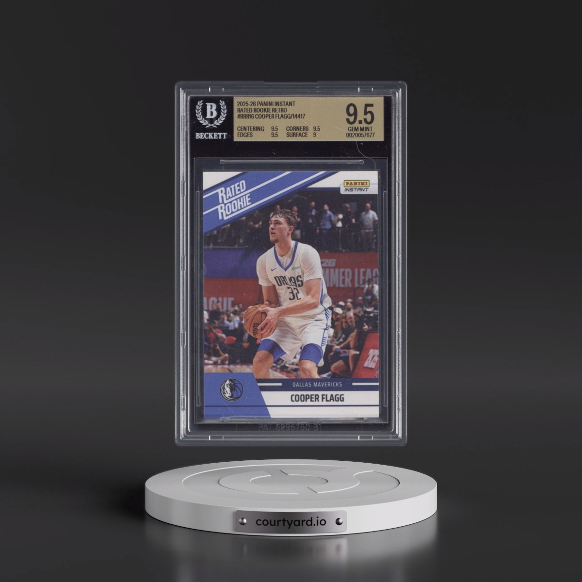 2025 Panini Instant Rated Rookie Retro #RRR16 Cooper Flagg/14417* (BGS 9.5 GEM MINT)