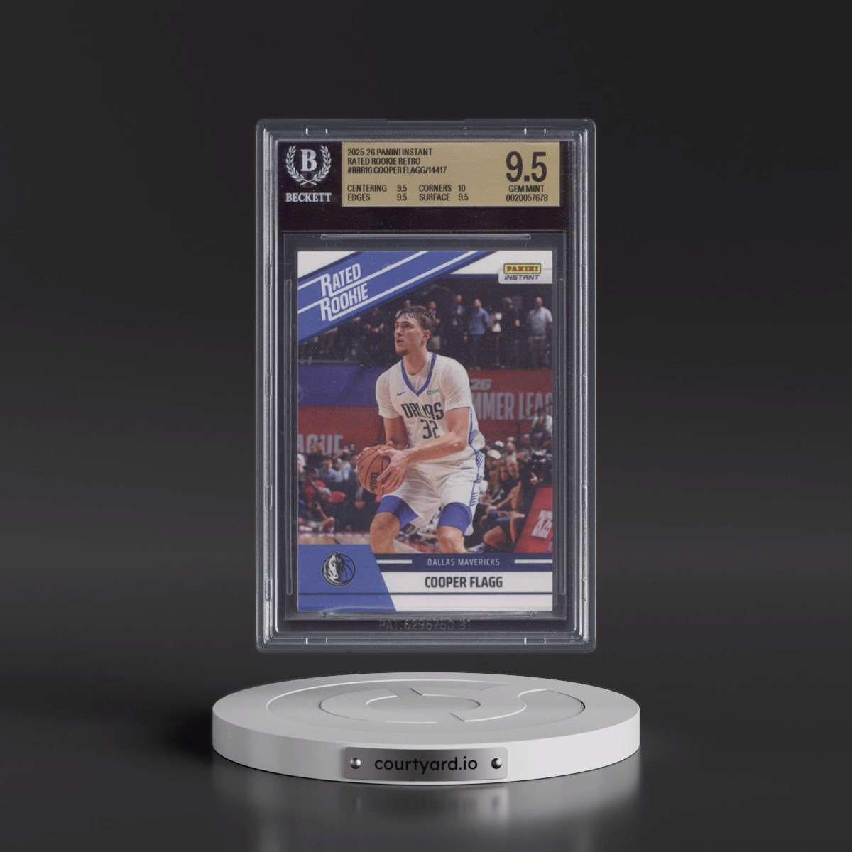 2025 Panini Instant Rated Rookie Retro #RRR16 Cooper Flagg/14417* (BGS 9.5 GEM MINT)