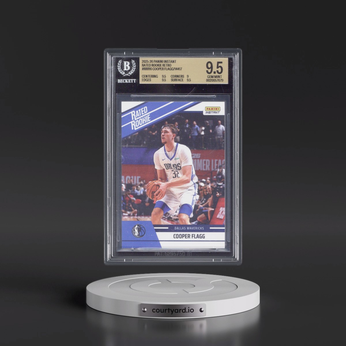 2025 Panini Instant Rated Rookie Retro #RRR16 Cooper Flagg/14417* (BGS 9.5 GEM MINT)