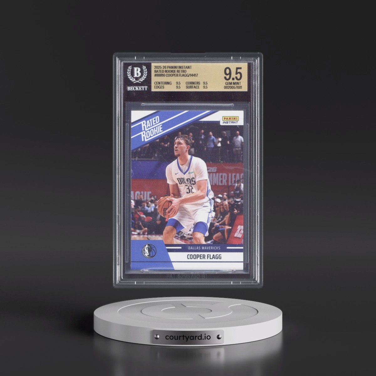 2025 Panini Instant Rated Rookie Retro #RRR16 Cooper Flagg/14417* (BGS 9.5 GEM MINT)