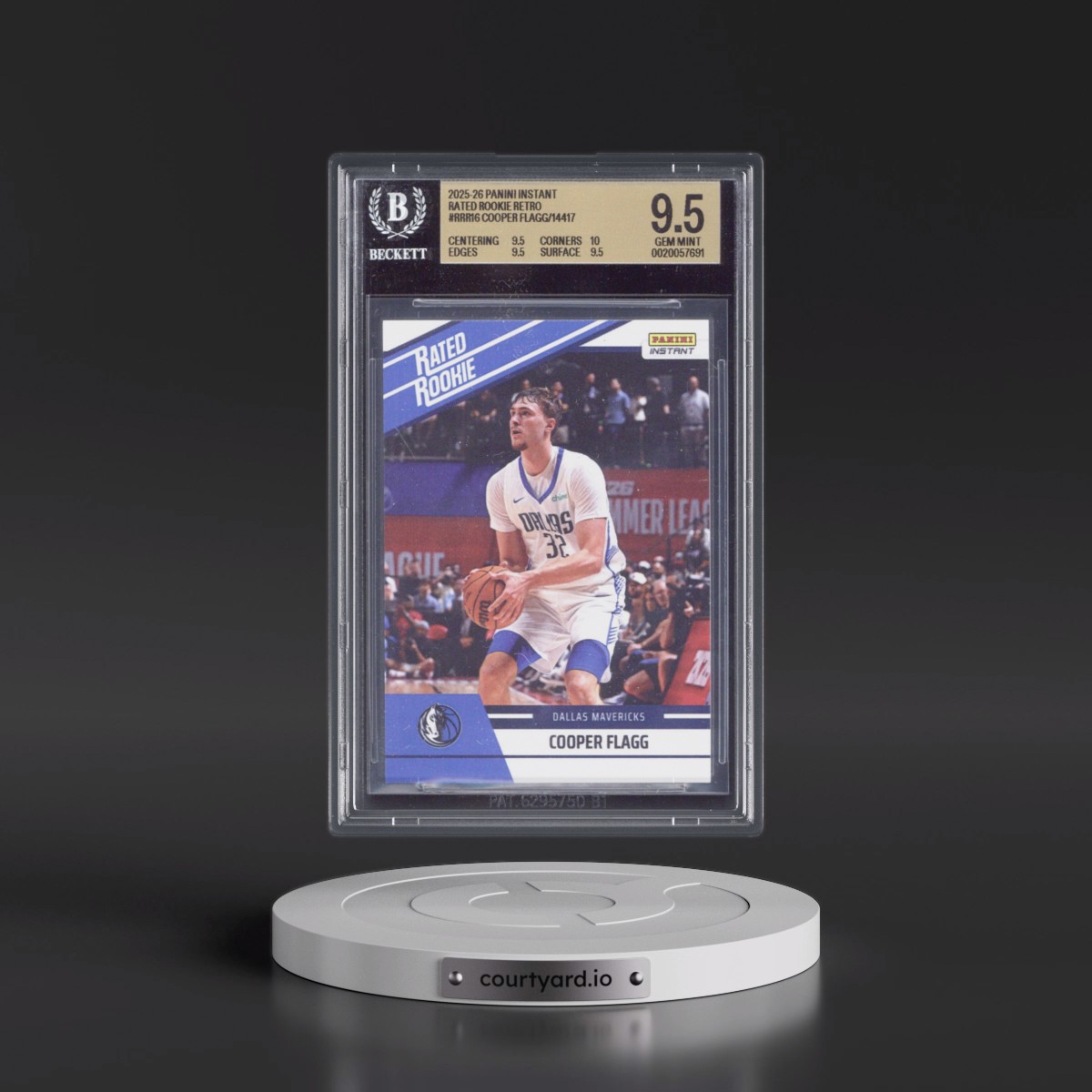 2025 Panini Instant Rated Rookie Retro #RRR16 Cooper Flagg/14417* (BGS 9.5 GEM MINT)