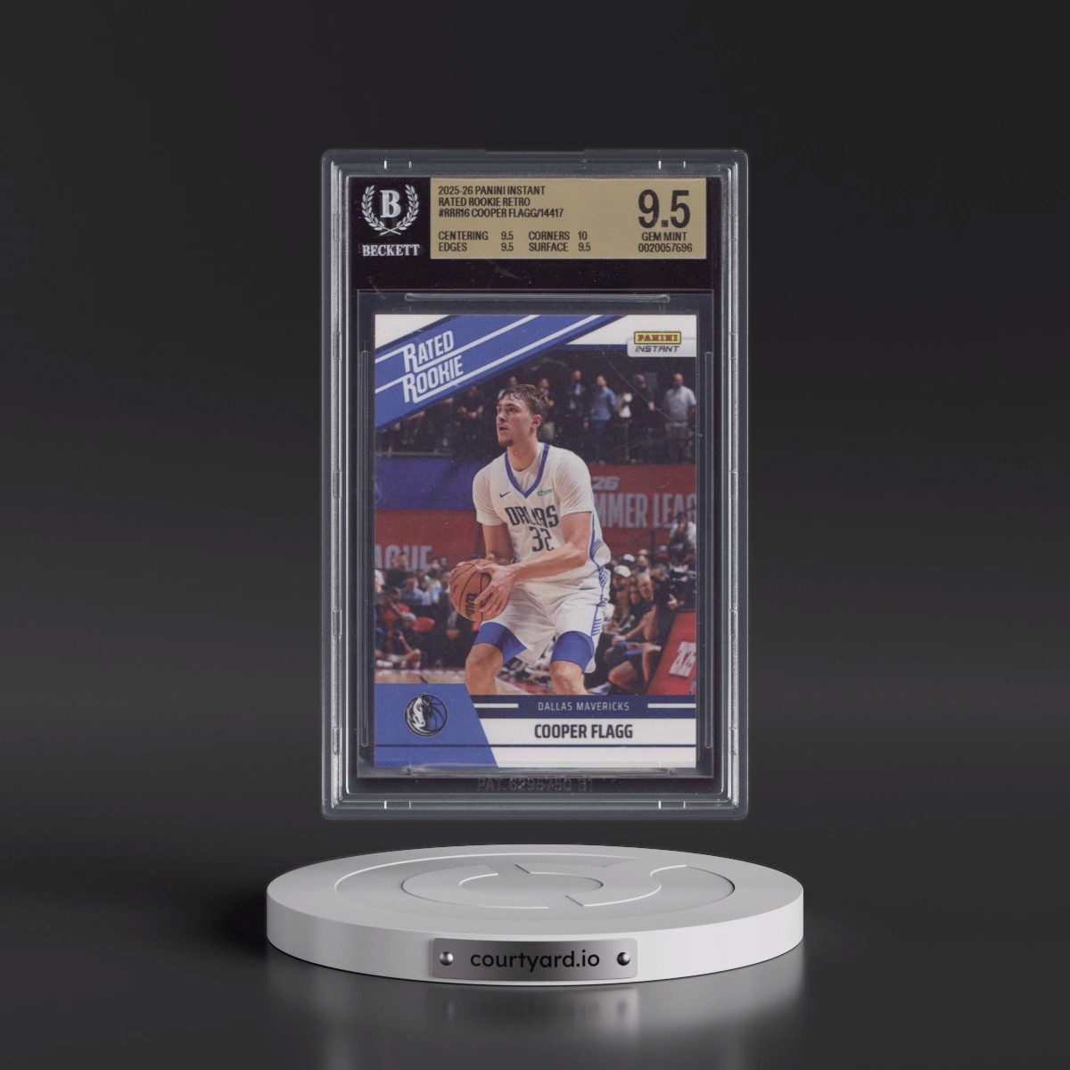 2025 Panini Instant Rated Rookie Retro #RRR16 Cooper Flagg/14417* (BGS 9.5 GEM MINT)