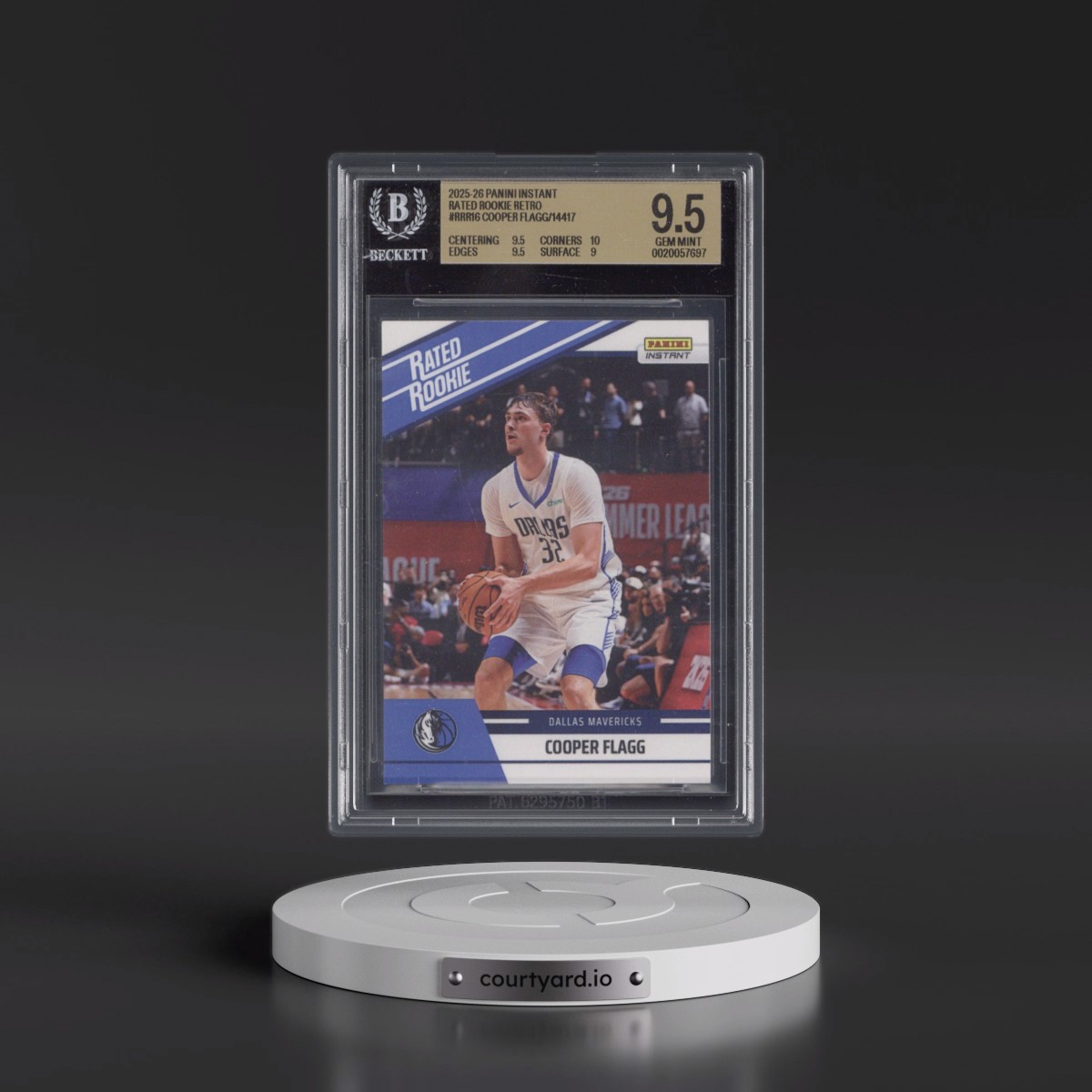 2025 Panini Instant Rated Rookie Retro #RRR16 Cooper Flagg/14417* (BGS 9.5 GEM MINT)