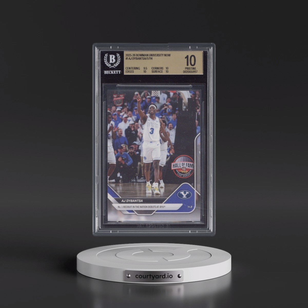 2025 Bowman University Now #1 AJ Dybantsa/9714* (BGS 10 PRISTINE)