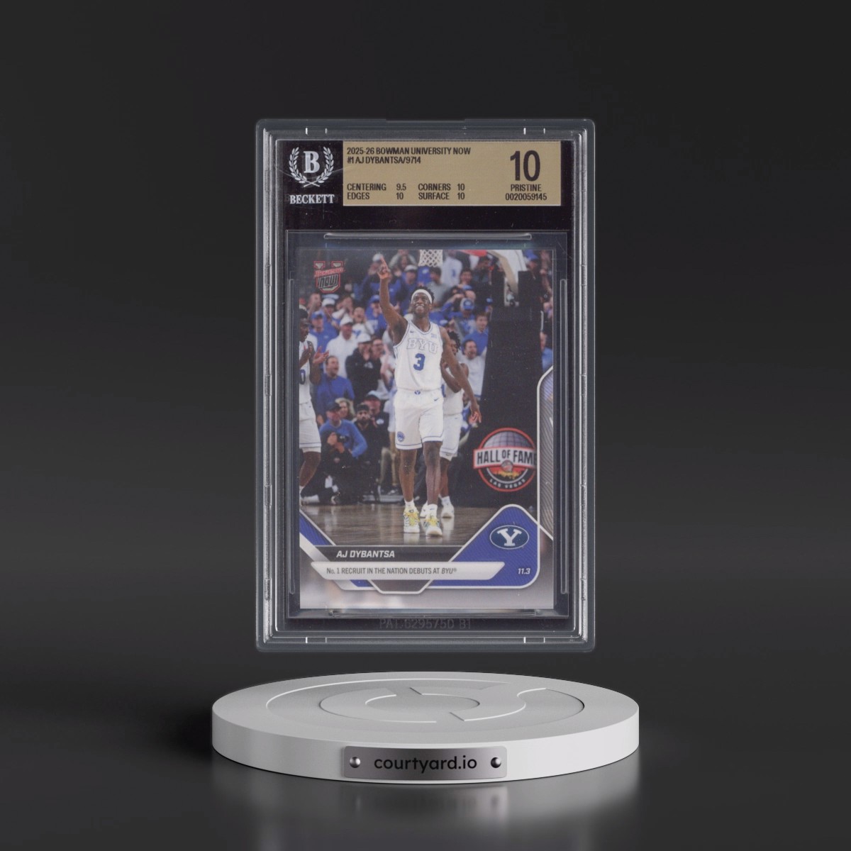 2025 Bowman U Now #1 AJ Dybantsa (BGS 10 PRISTINE)