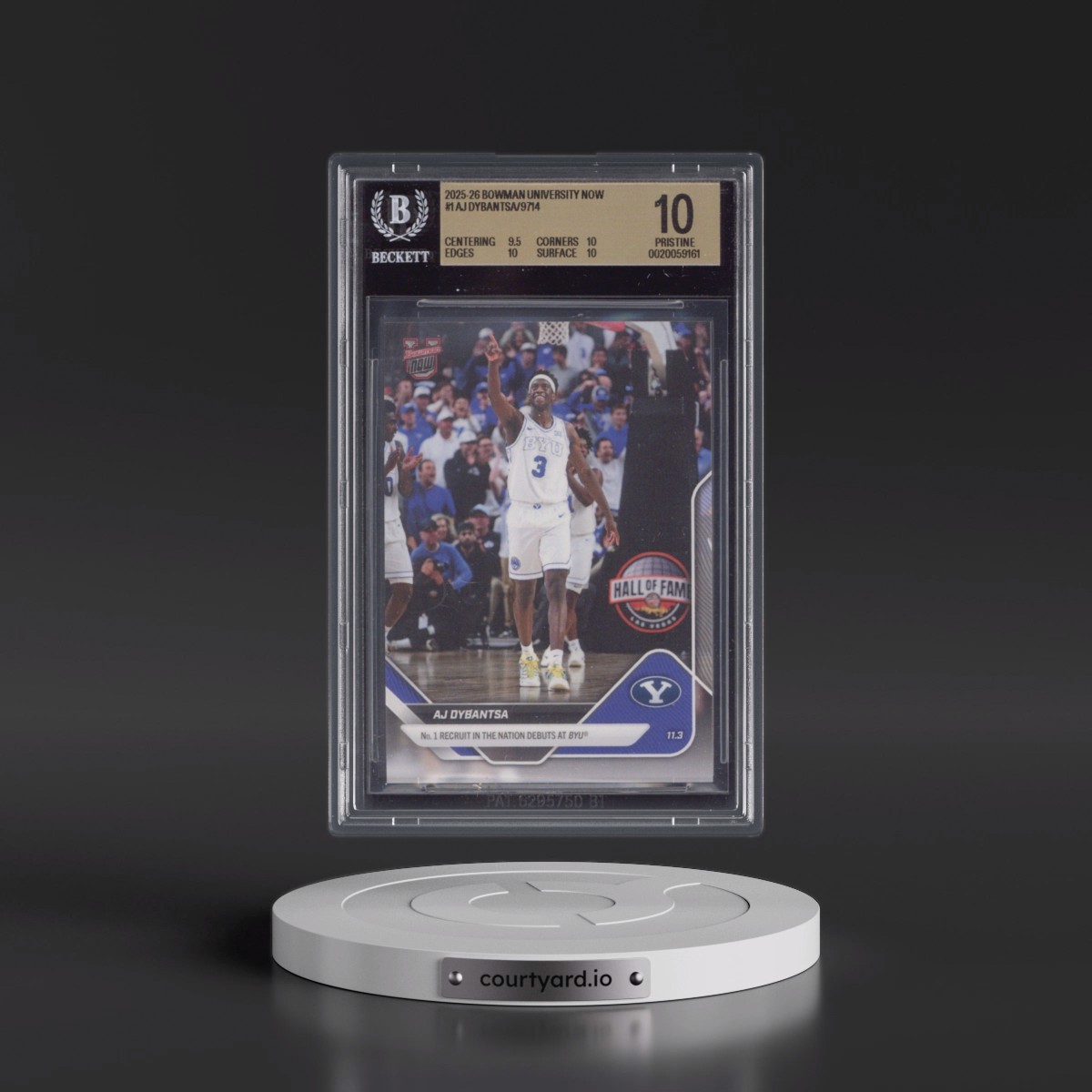 2025 Bowman U Now #1 AJ Dybantsa (BGS 10 PRISTINE)