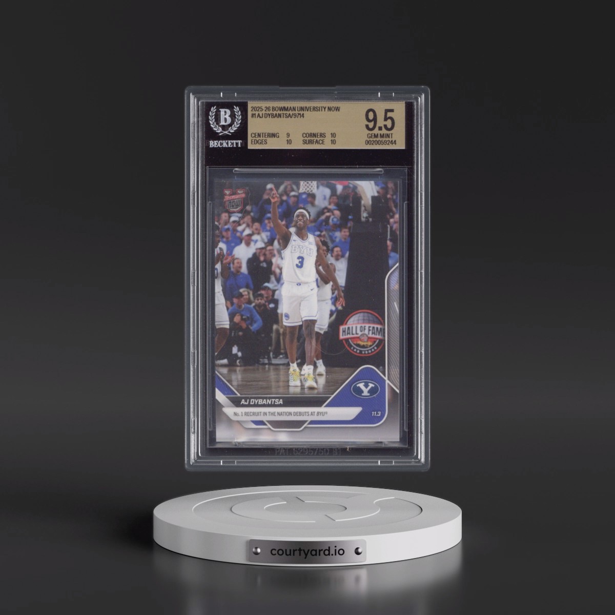 2025 Bowman U Now #1 AJ Dybantsa (BGS 9.5 GEM MINT)
