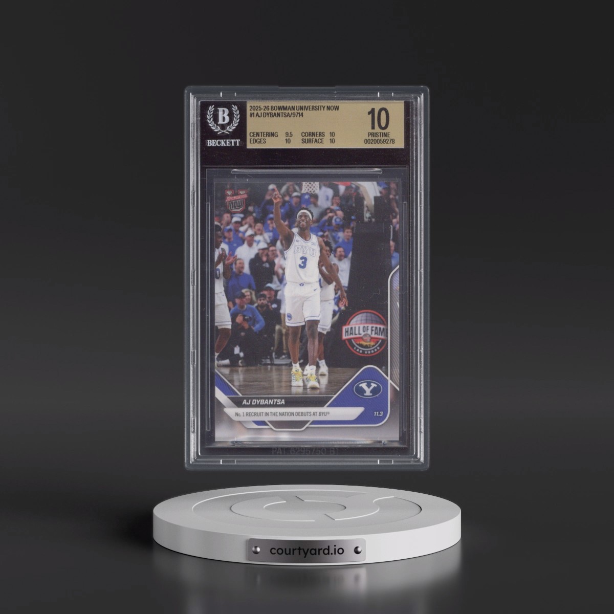 2025 Bowman U Now #1 AJ Dybantsa (BGS 10 PRISTINE)