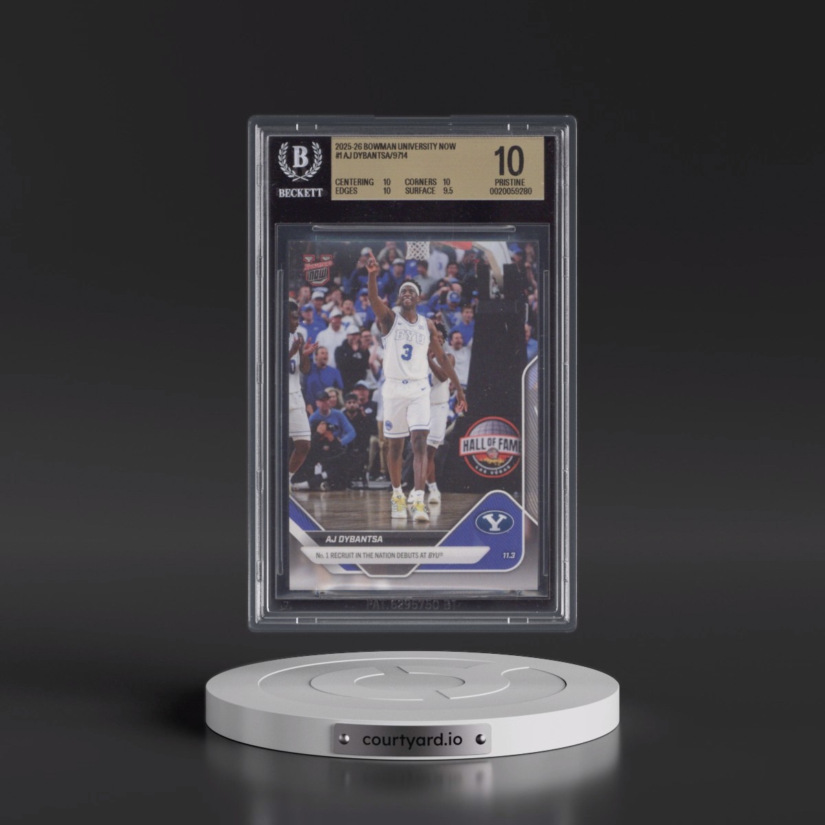 2025 Bowman U Now #1 AJ Dybantsa (BGS 10 PRISTINE)