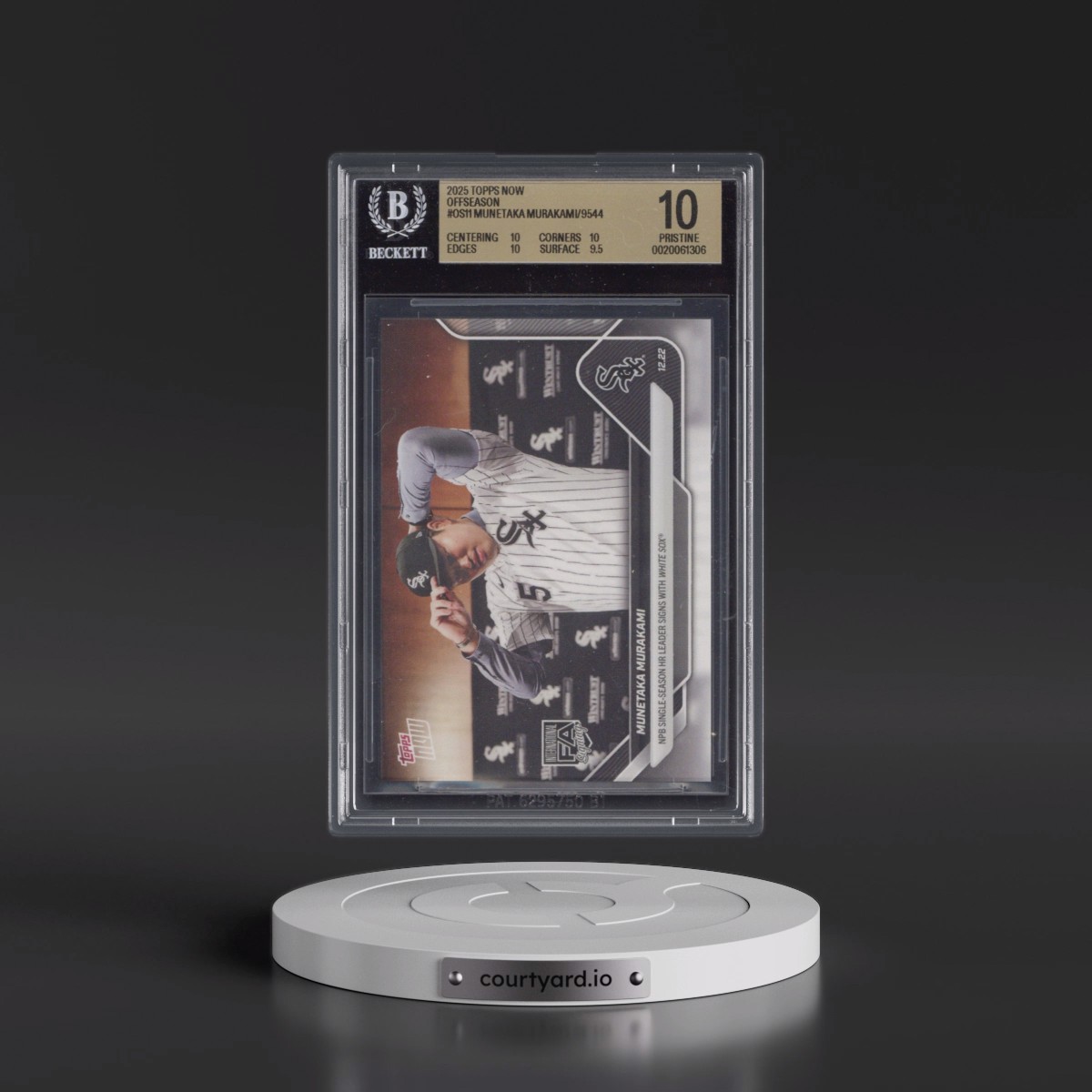 2025 Topps Now Offseason Munetaka Murakami/9544* #OS11 BGS 10