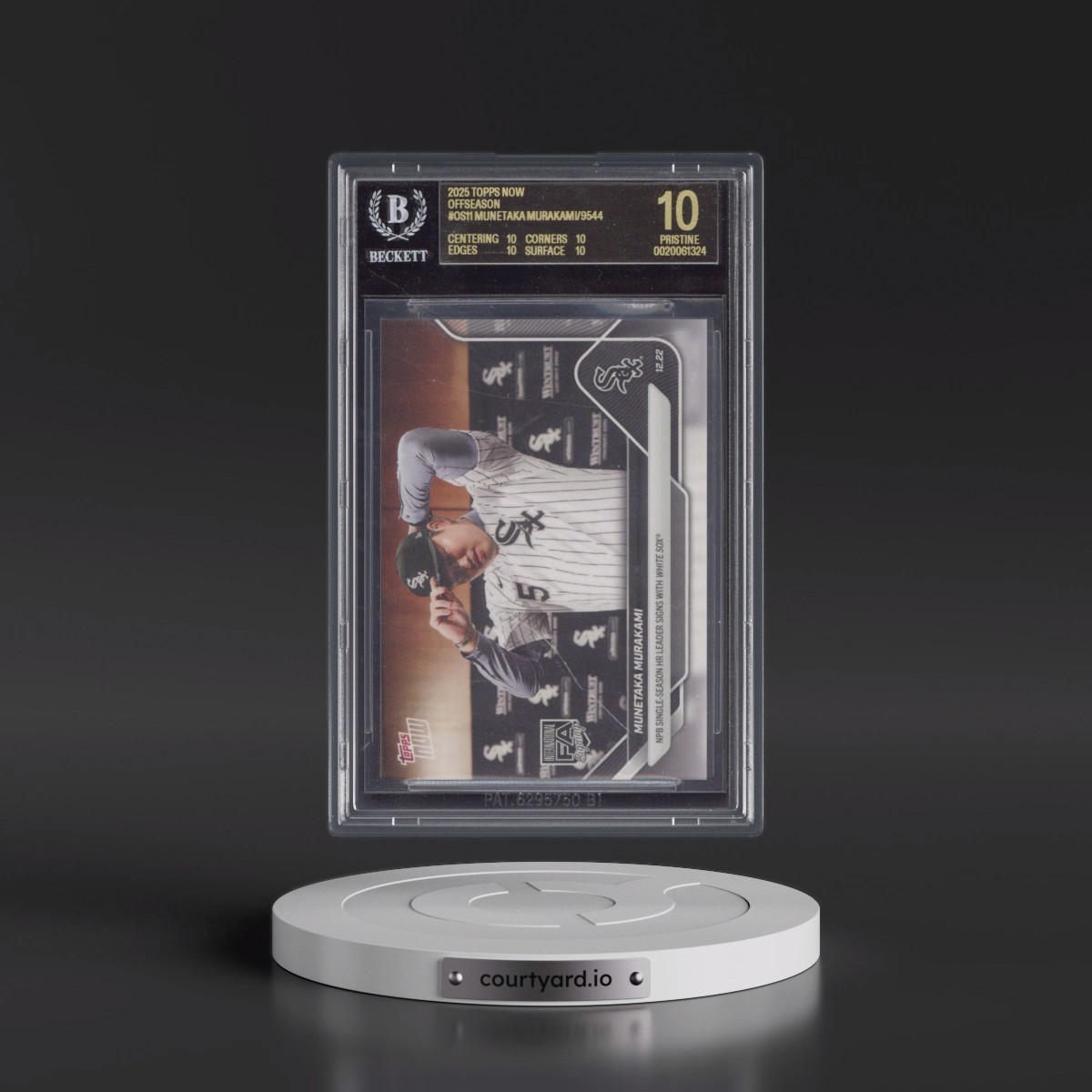 2025 Topps Now Offseason #OS11 Munetaka Murakami/9544* (BGS 10 BLACK LABEL)