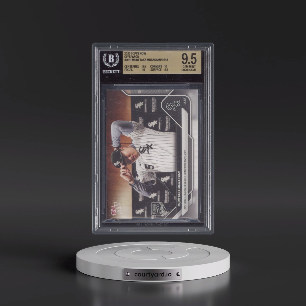 2025 Topps Now Offseason #OS11 Munetaka Murakami/9544* (BGS 9.5 GEM MINT)