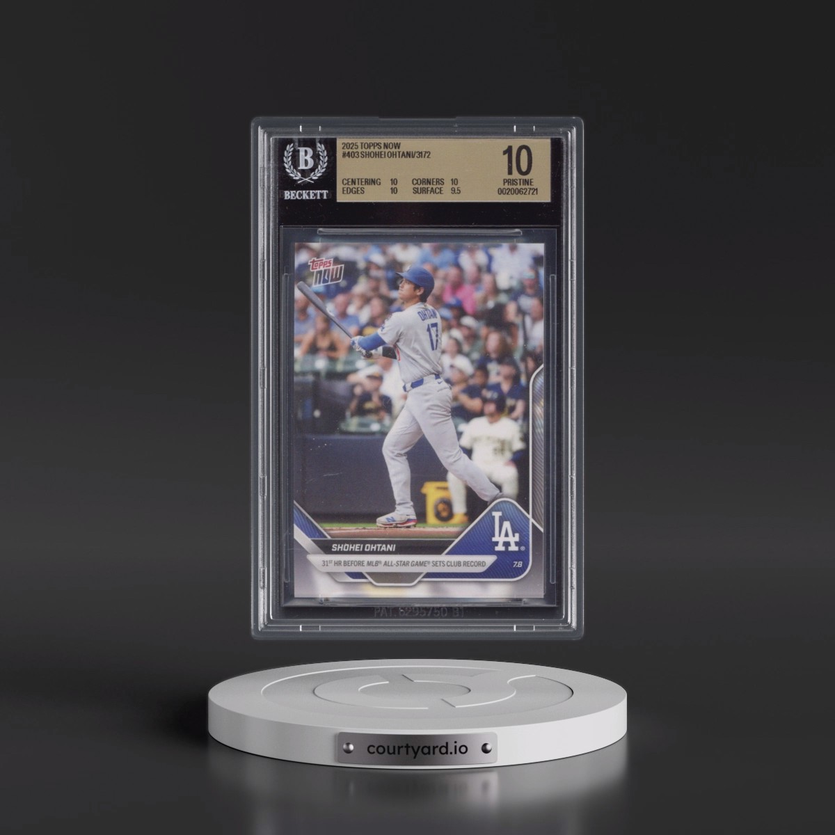 2025 Topps Now #403 Shohei Ohtani (BGS 10 PRISTINE)