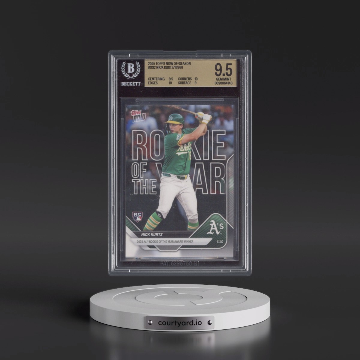 2025 Topps Now Offseason #OS-2 Nick Kurtz (BGS 9.5 GEM MINT)
