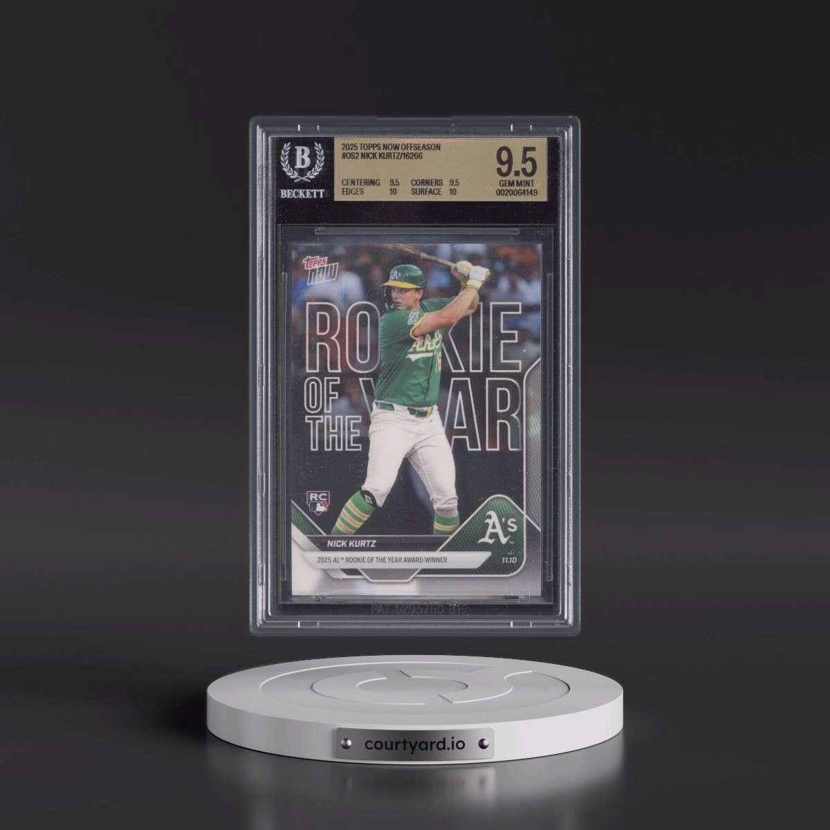 2025 Topps Now Offseason #OS-2 Nick Kurtz (BGS 9.5 GEM MINT)