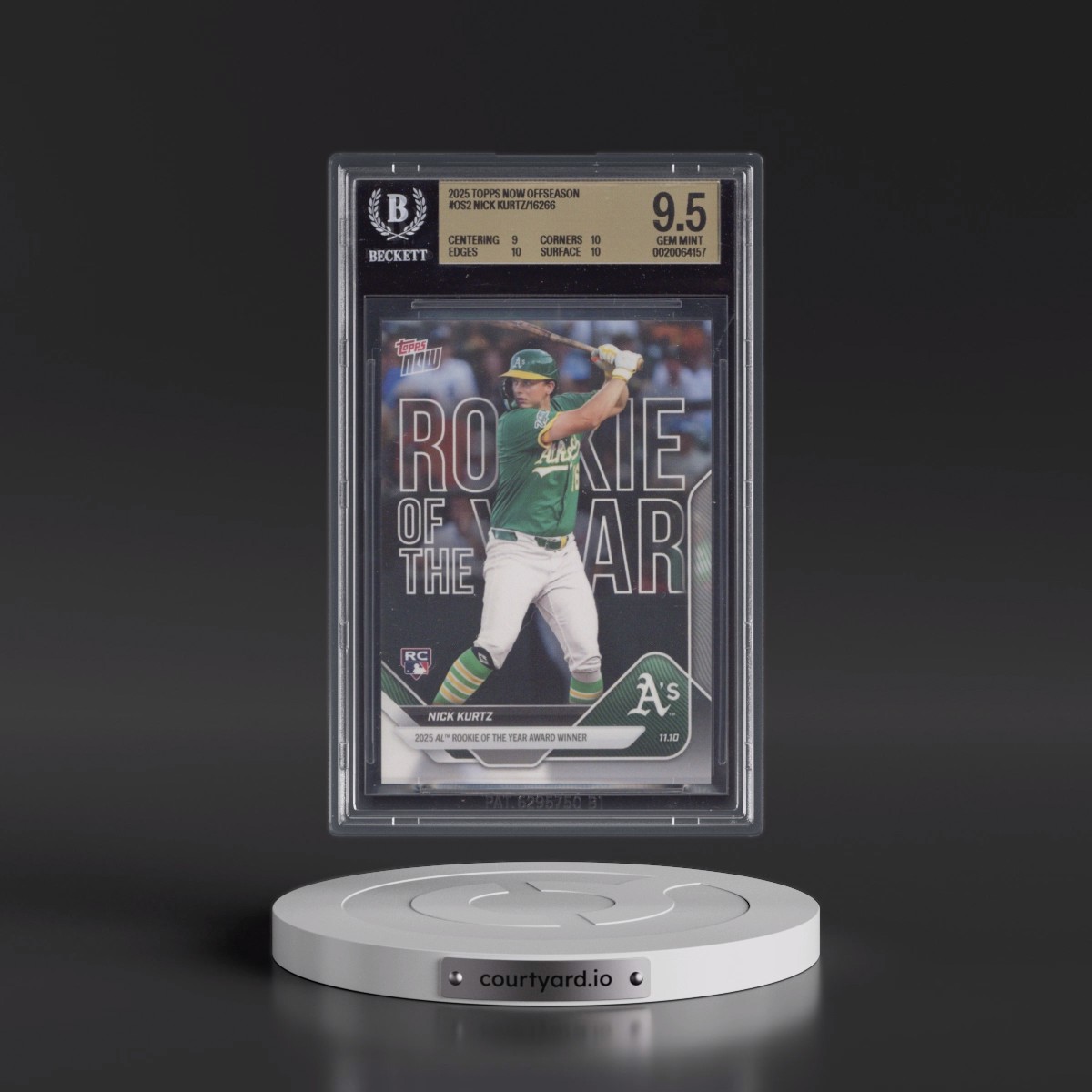 2025 Topps Now Offseason #OS-2 Nick Kurtz (BGS 9.5 GEM MINT)