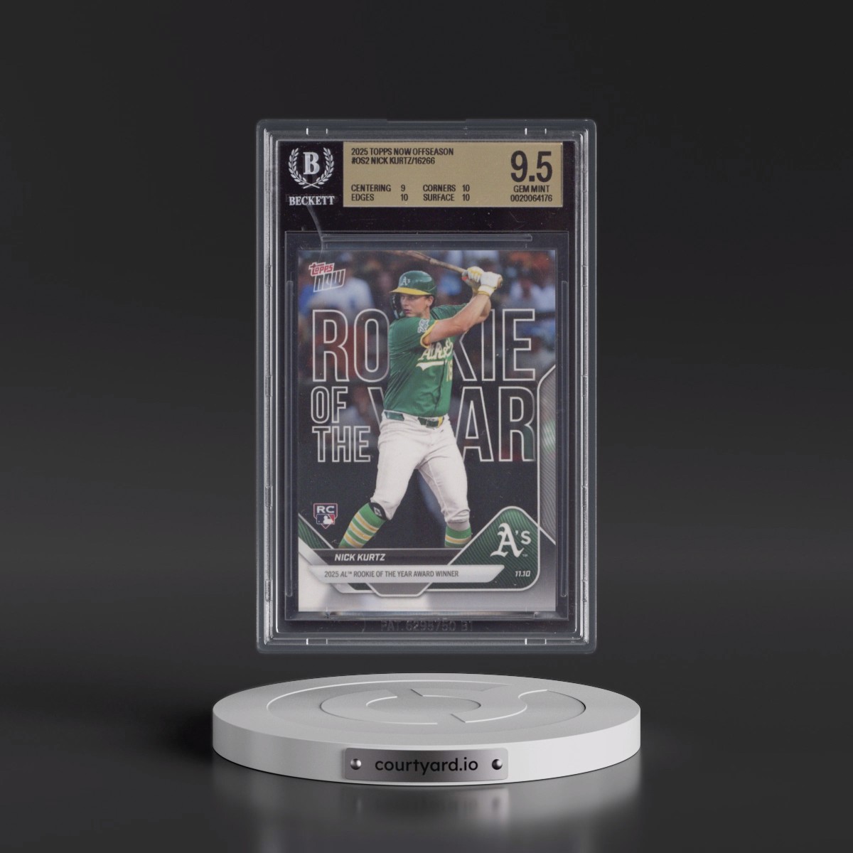 2025 Topps Now Offseason #OS-2 Nick Kurtz (BGS 9.5 GEM MINT)