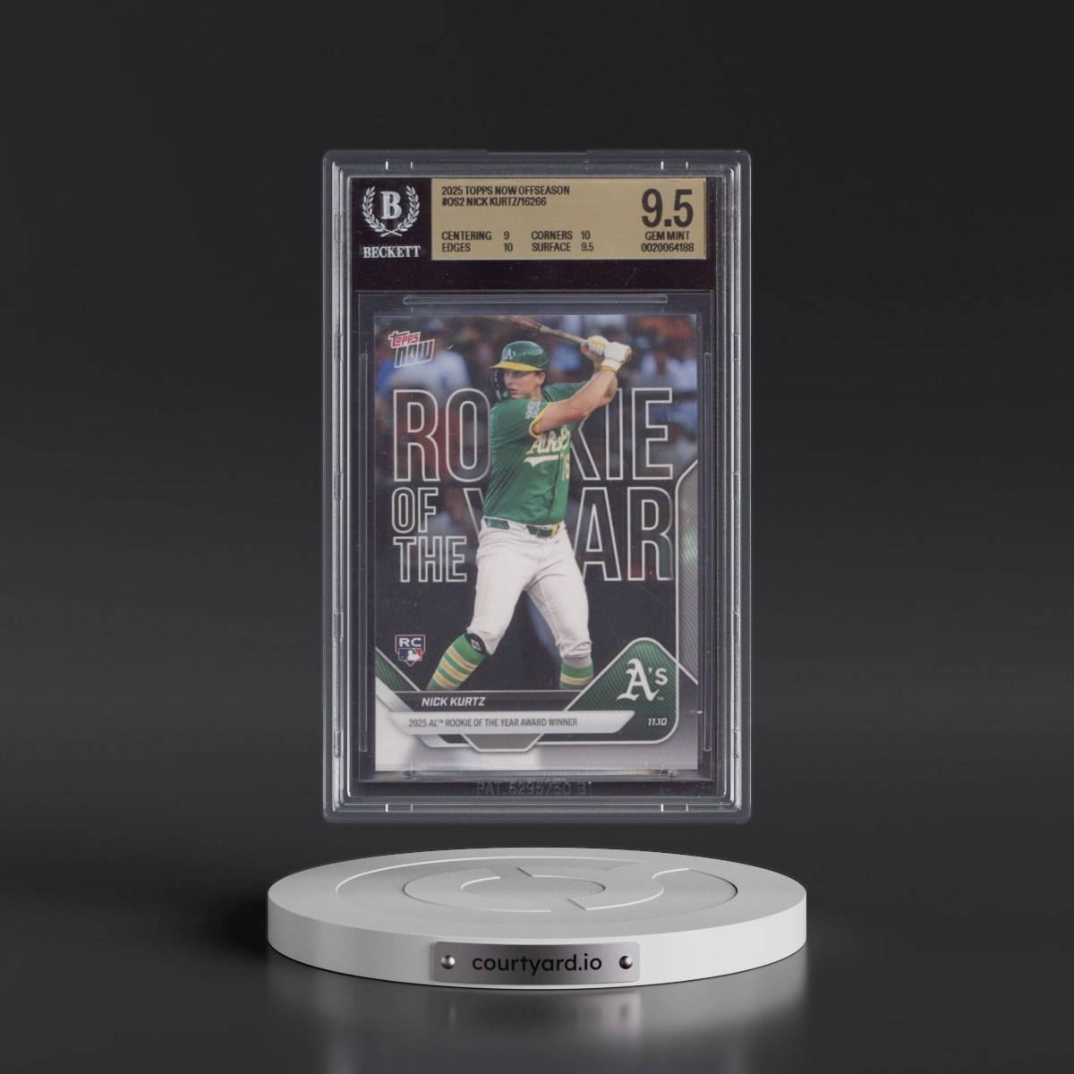 2025 Topps Now Offseason #OS-2 Nick Kurtz (BGS 9.5 GEM MINT)