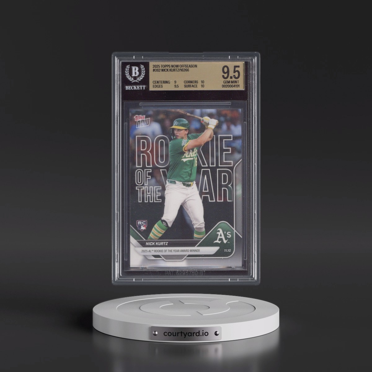 2025 Topps Now Offseason #OS-2 Nick Kurtz (BGS 9.5 GEM MINT)