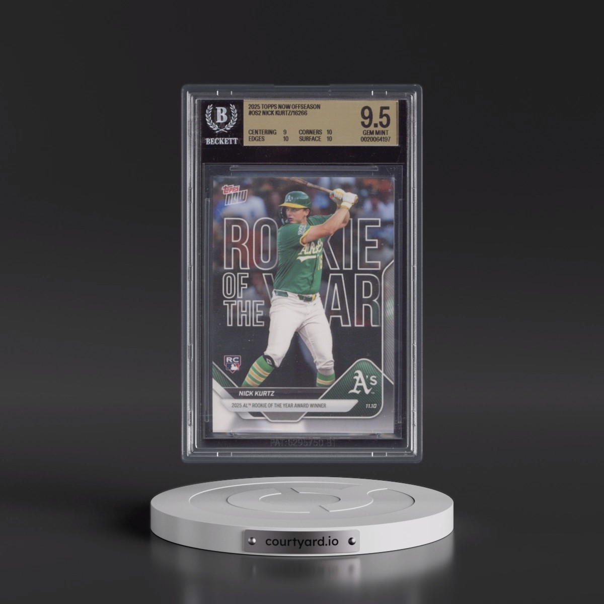 2025 Topps Now Offseason #OS-2 Nick Kurtz (BGS 9.5 GEM MINT)