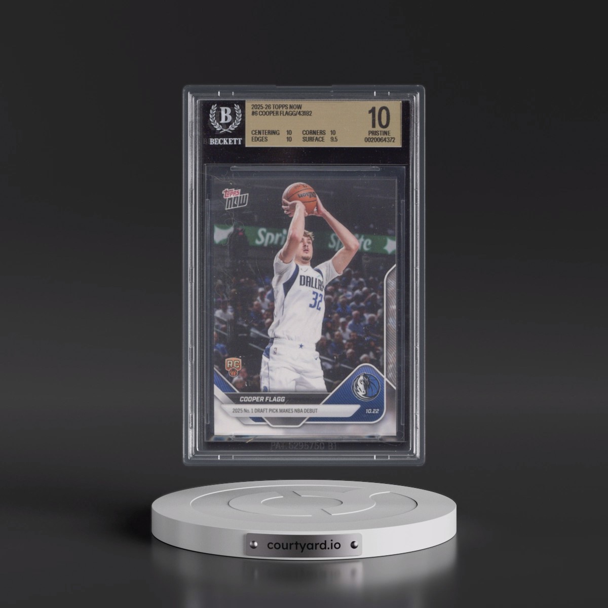 2025 Topps Now #6 Cooper Flagg (BGS 10 PRISTINE)